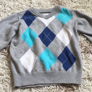 Boys argyle sweater